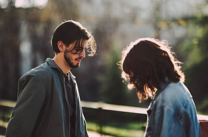 unhappy young couple