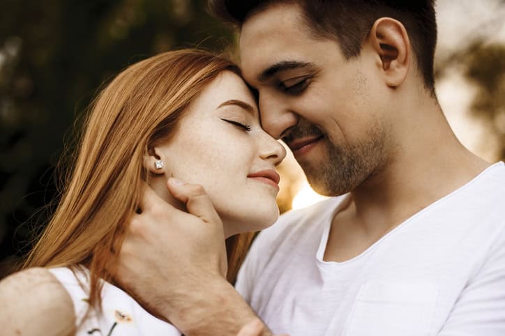 close couple falling in love