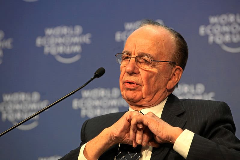 Rupert Murdoch at economic conference