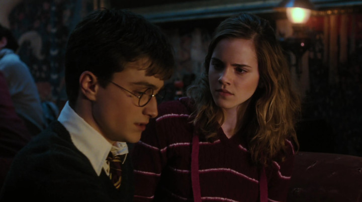 Harry potter with Emma Watson and Daniel Radcliffe.
