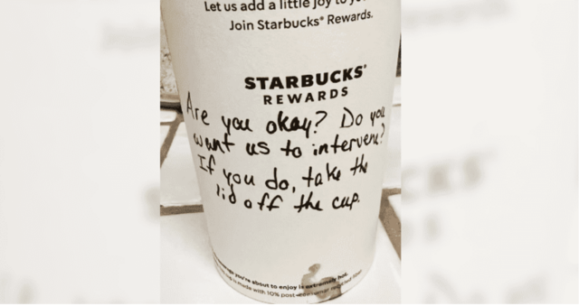 texas barista starbucks cup note