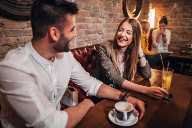 friends at a cafe