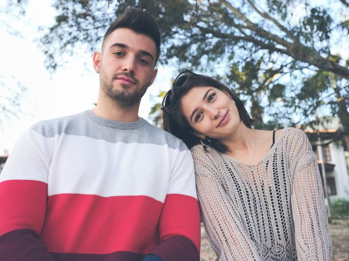 couple looking at camera