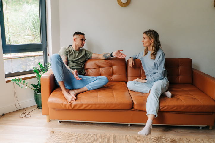 Young married couple with relationship issues. 