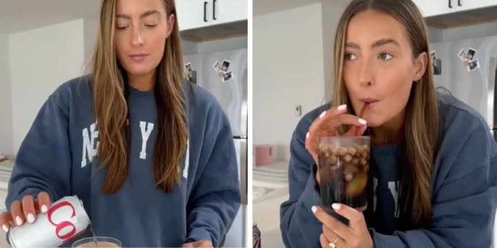 tiktoker marinate diet coke