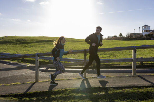 couple going for a run together