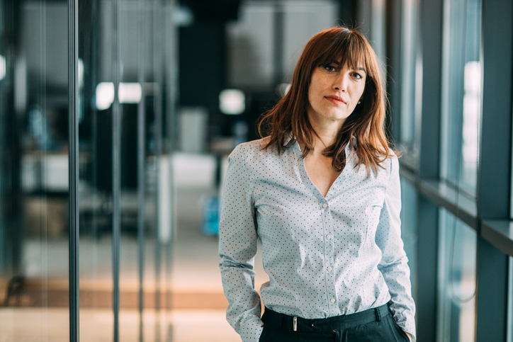 Modern successful businesswoman.