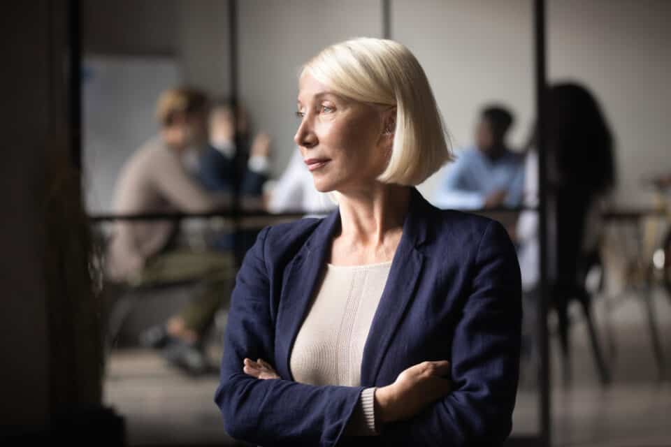 Businesswoman in her office.