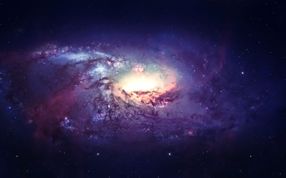 Galaxy in outer space.