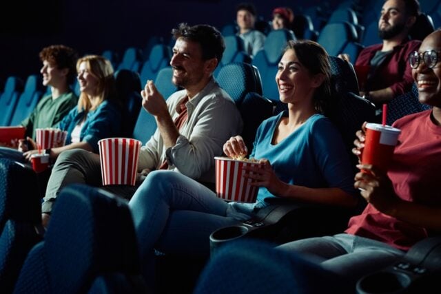 People at the movie theater.