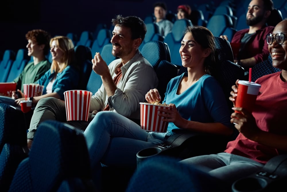 People at the movie theater.