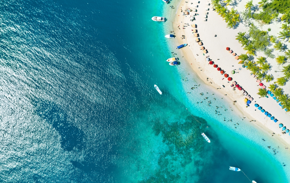 View of the beautiful beach.