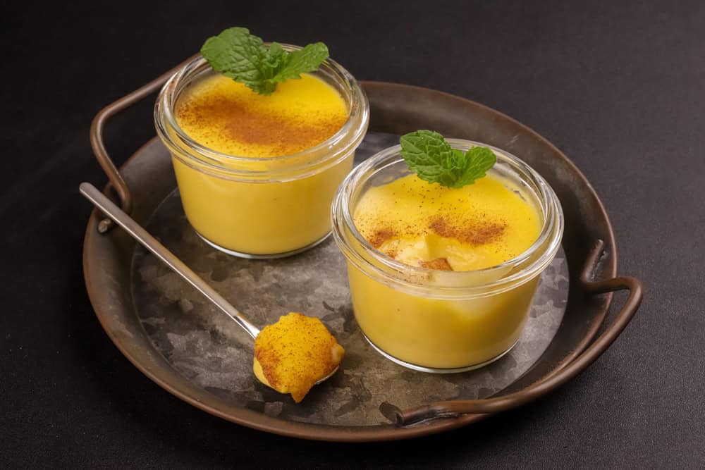 Bowls of corn pudding.