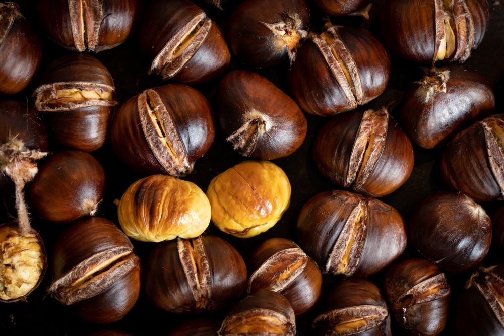 Bowl of chestnuts.