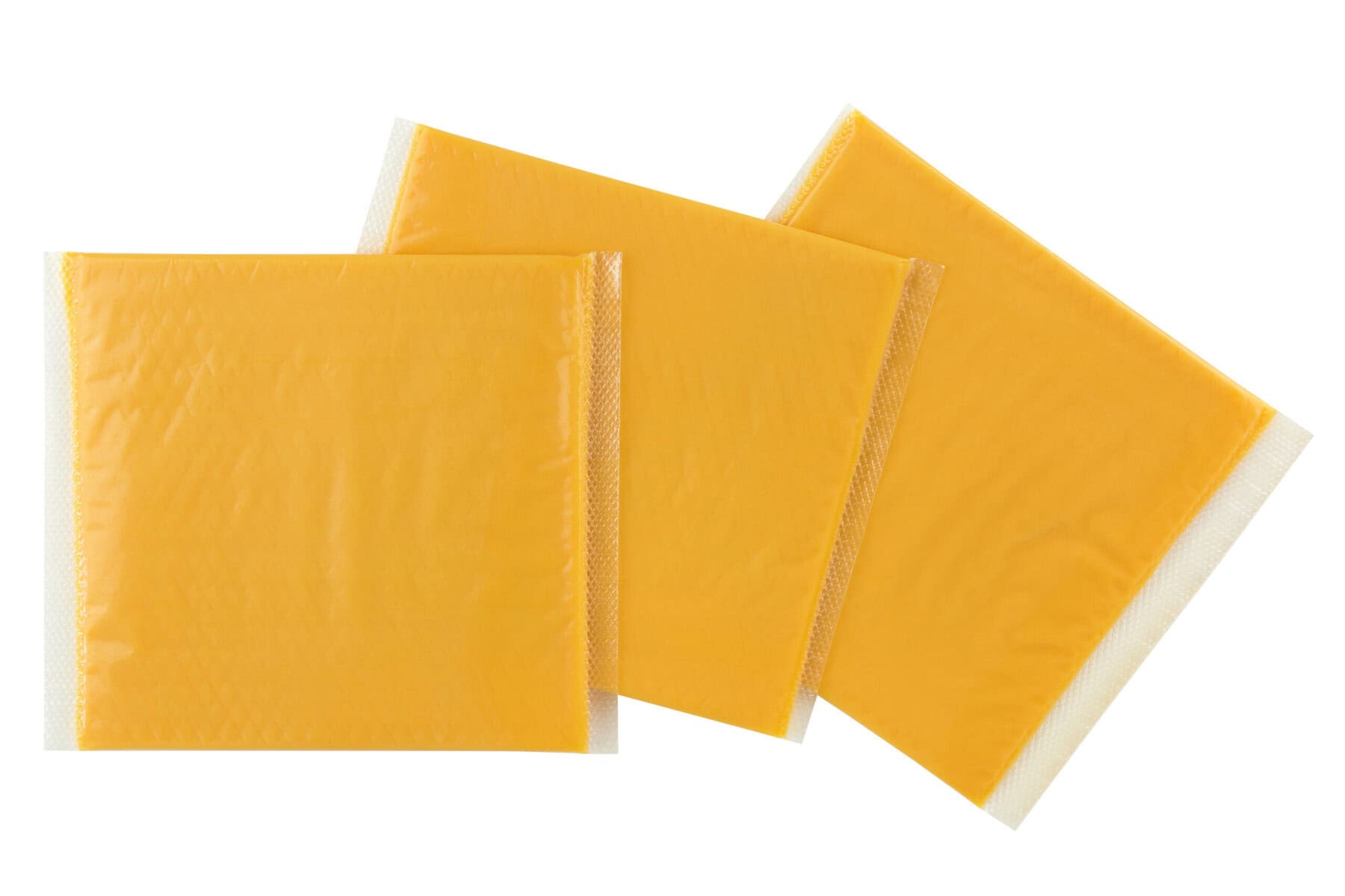 Sliced American cheese.