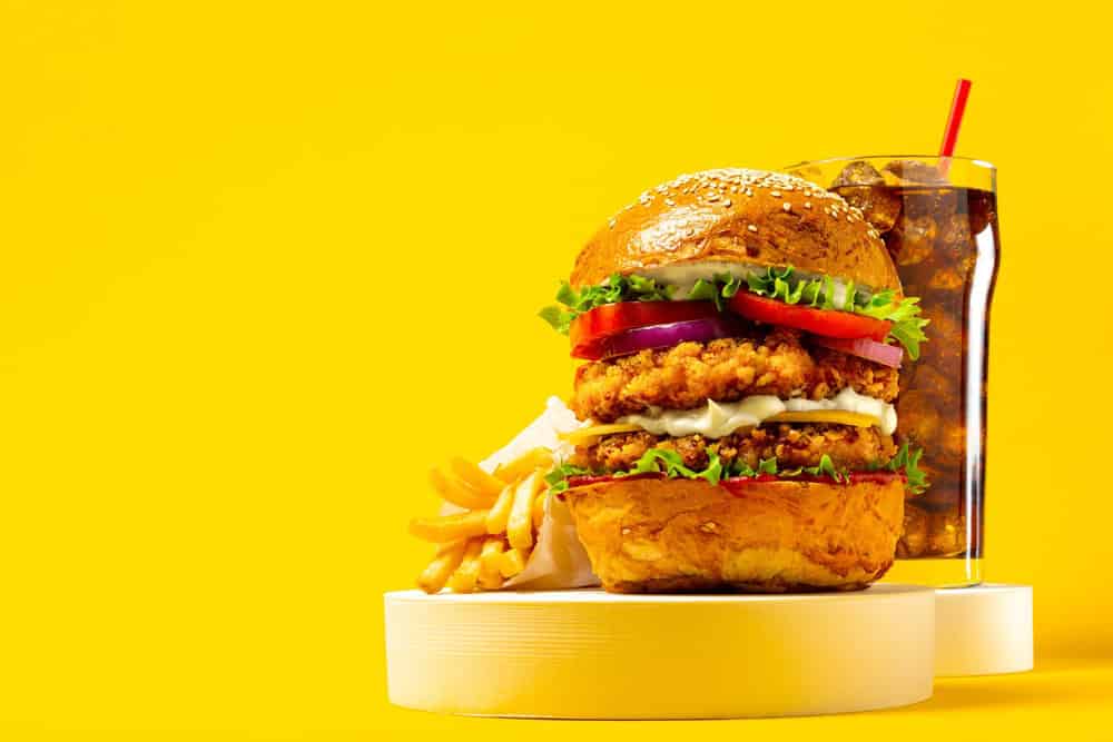 Fried chicken sandwich.
