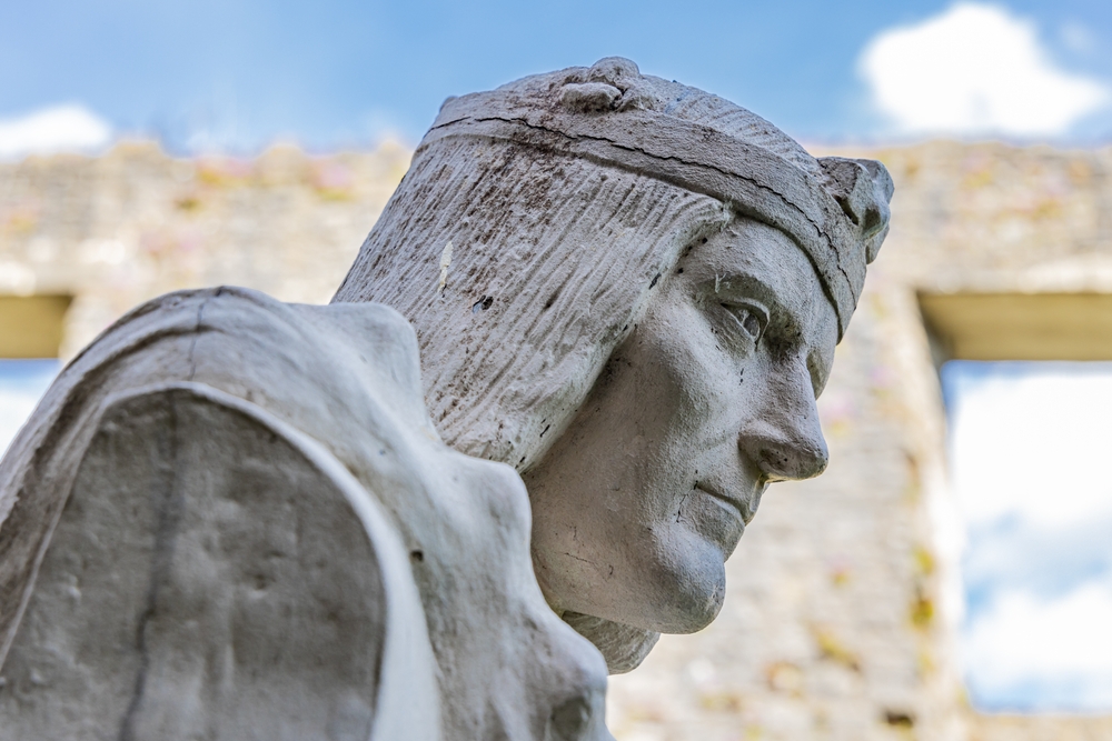 A stone statue in England.