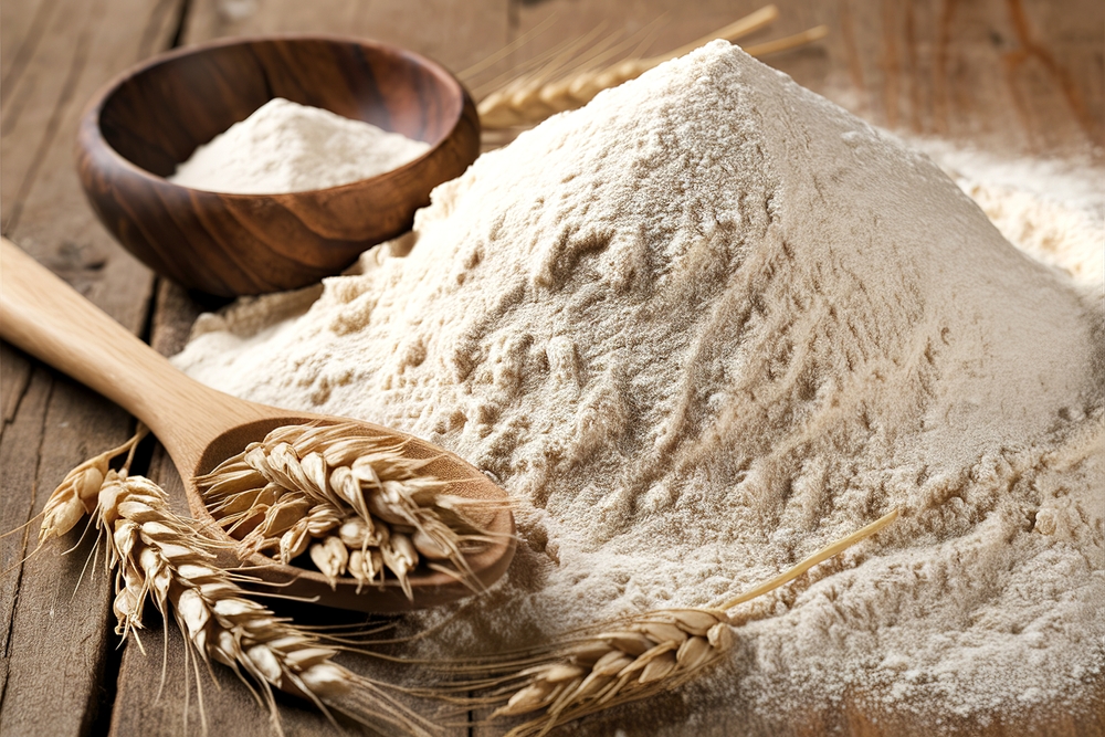 Pile of flour.