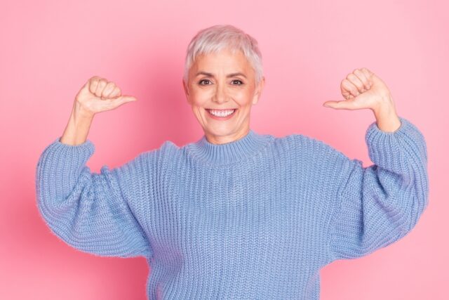 Portrait of confident older woman.