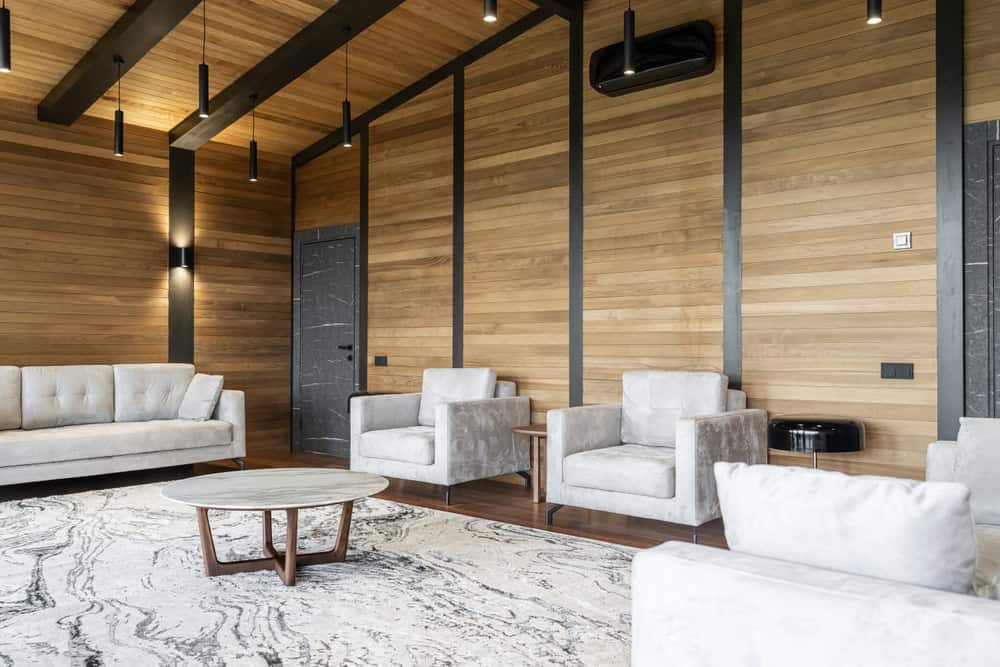 Stylish living room of a home.