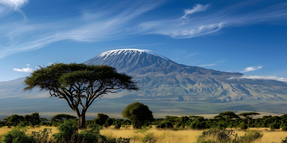 View of beautiful mountains. 