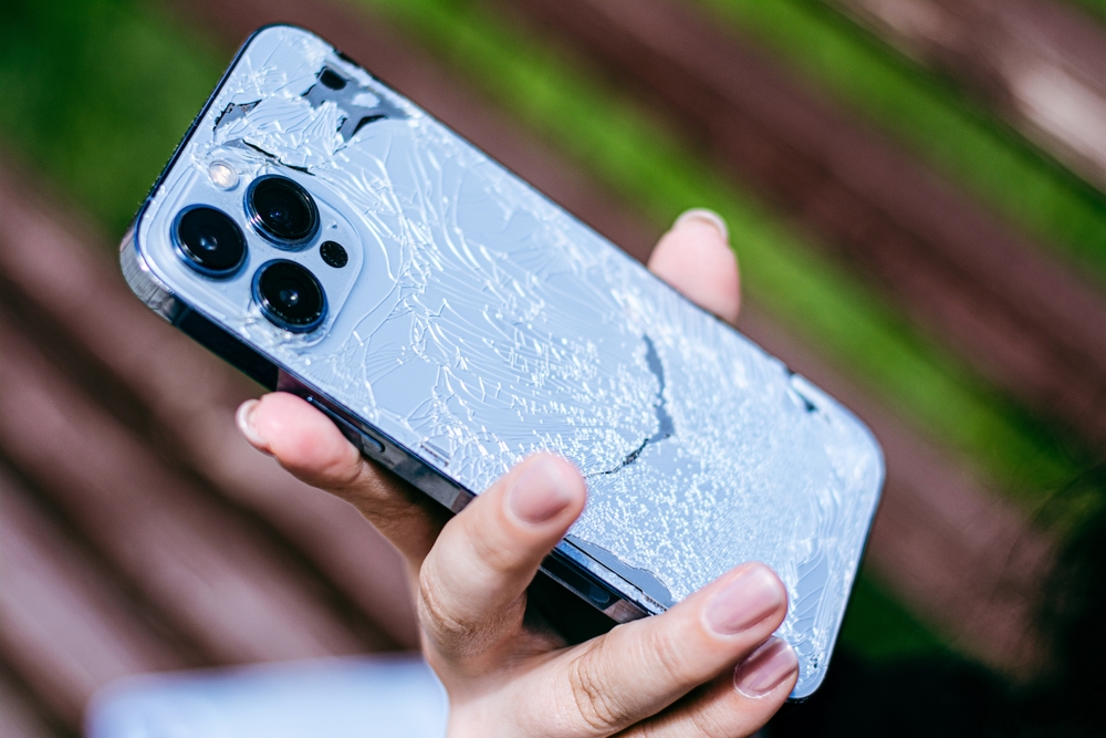 Broken iPhone.