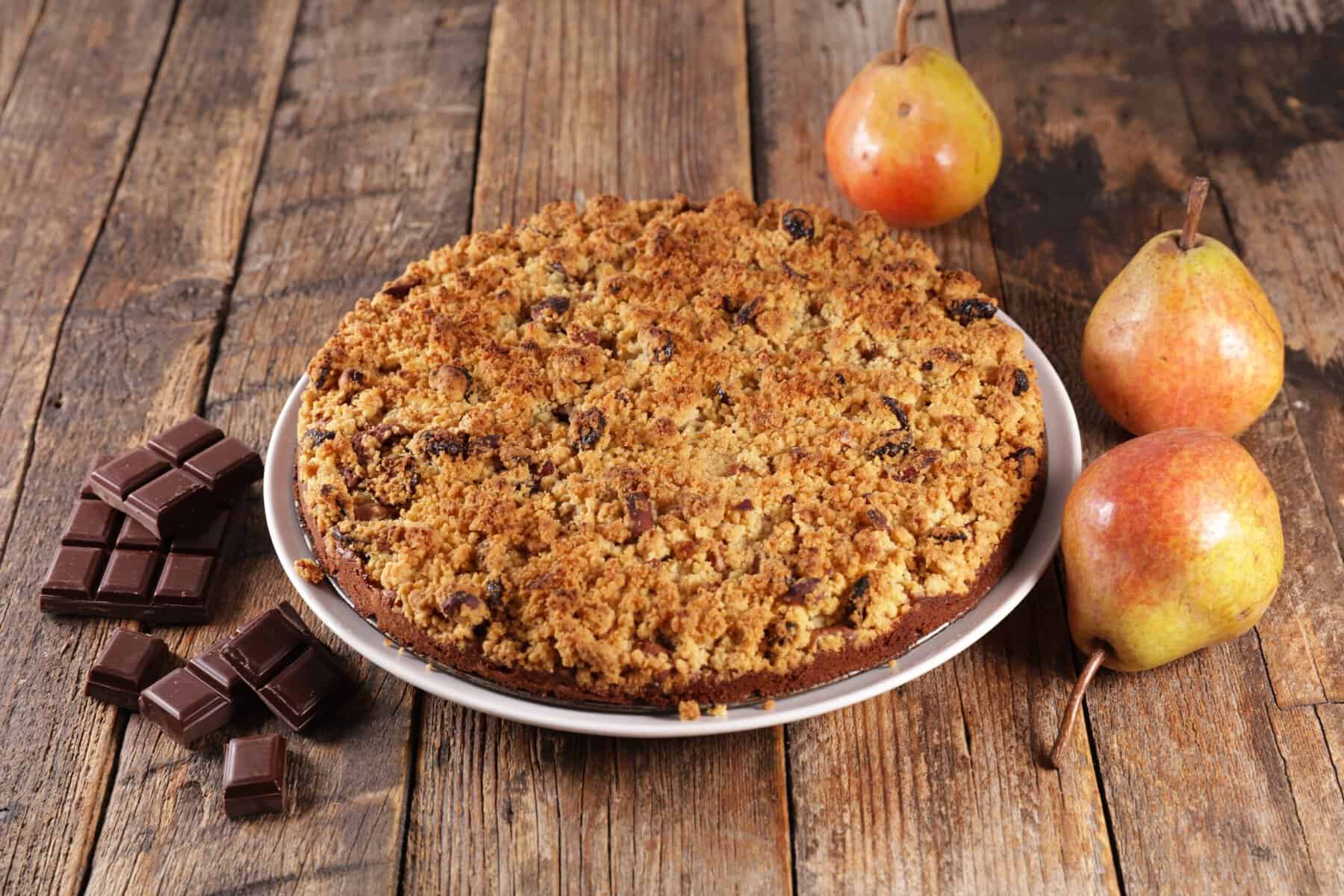 Pear crumble. 