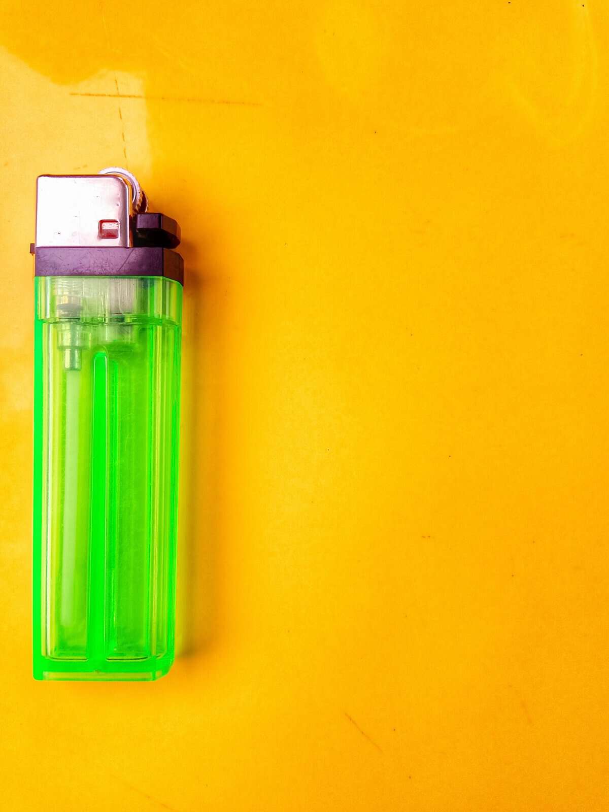 A green lighter.