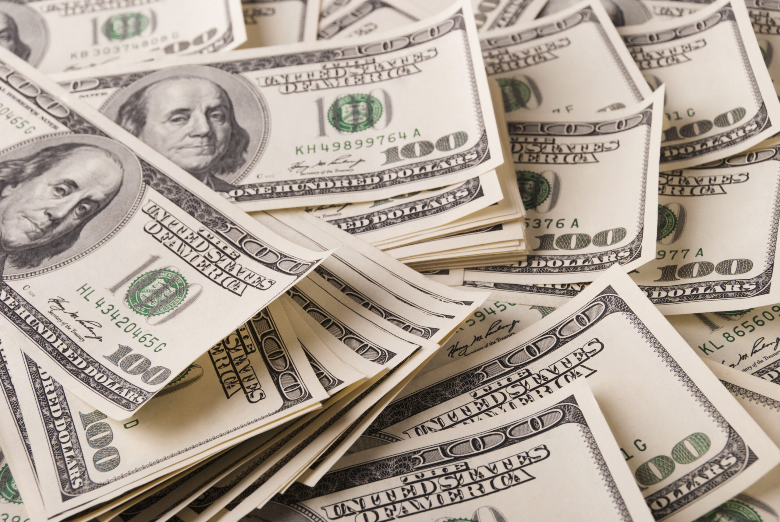 A pile of money.