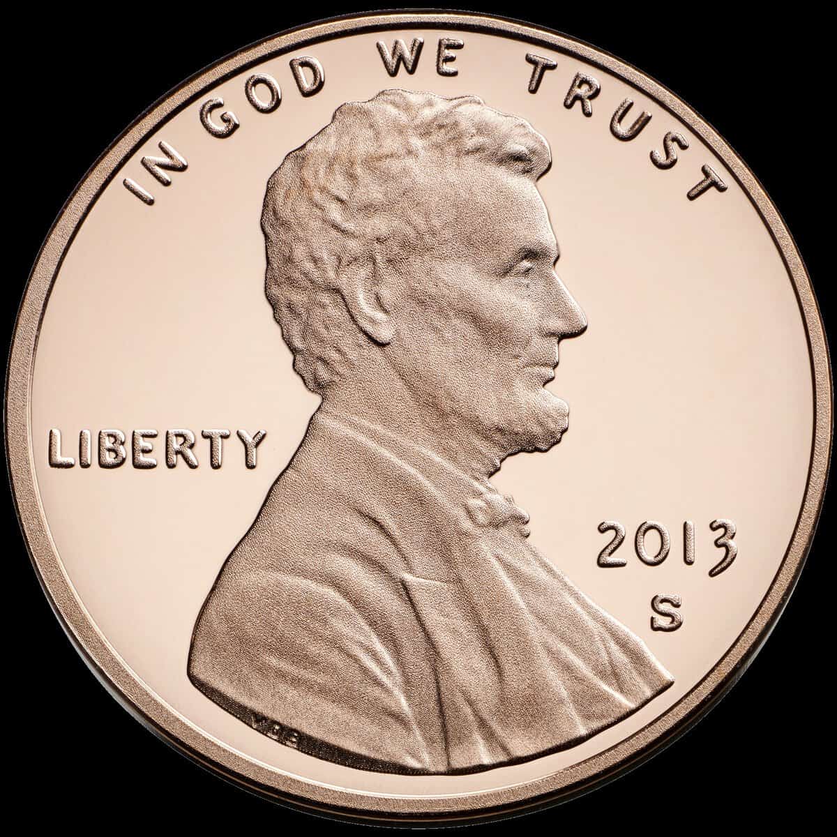 A one cent coin.