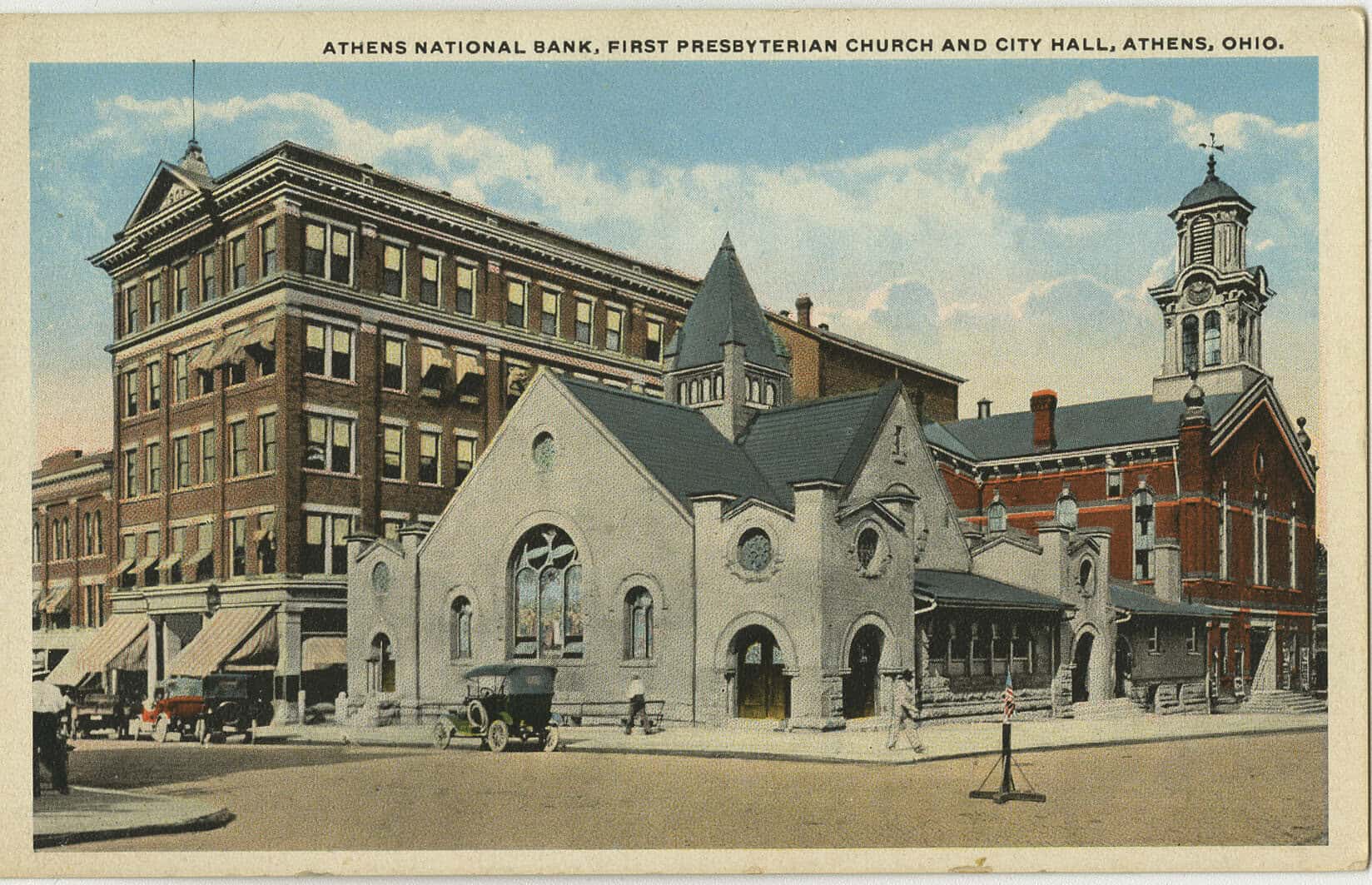 Vintage image of Athens, NY.