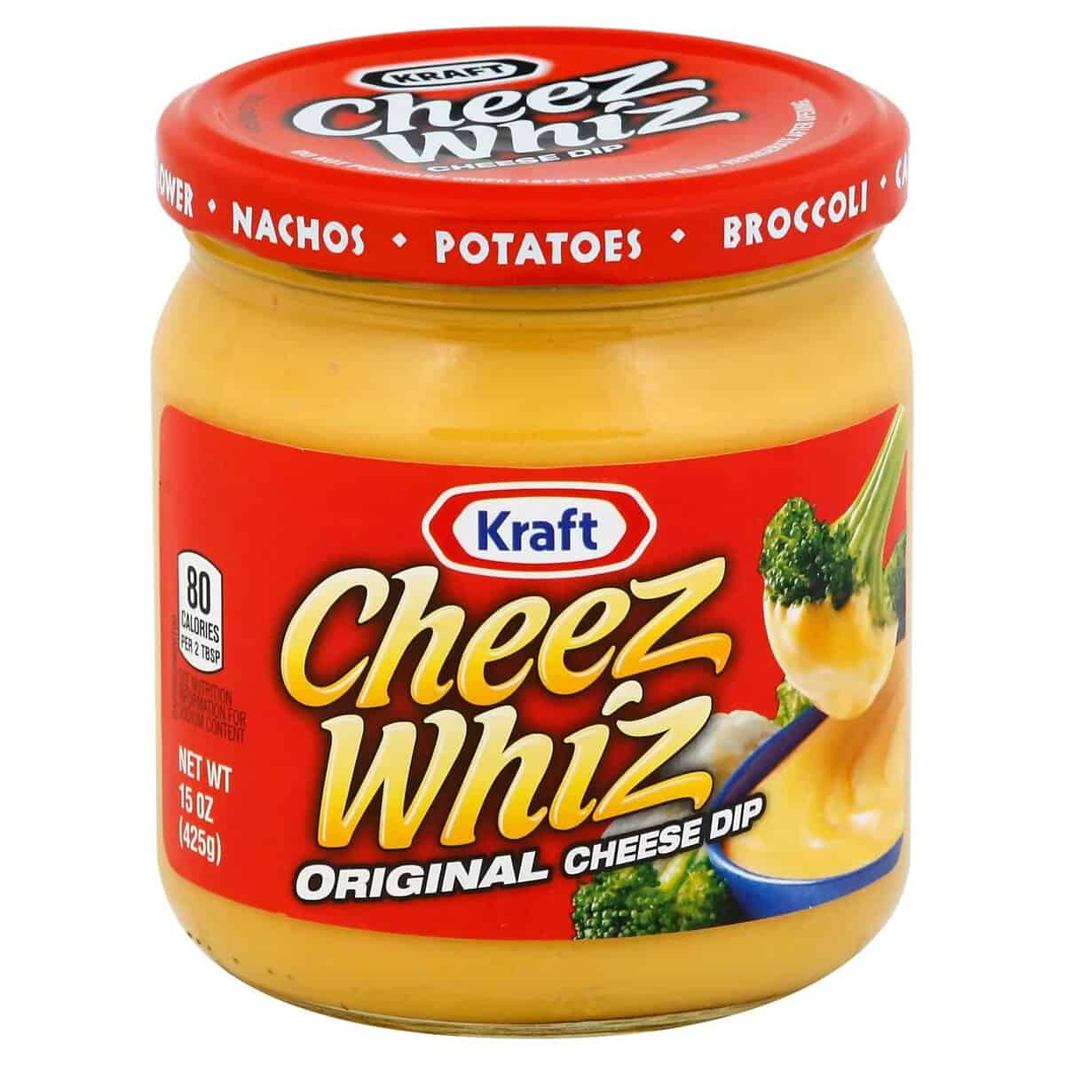 A jar of Cheese Whiz.