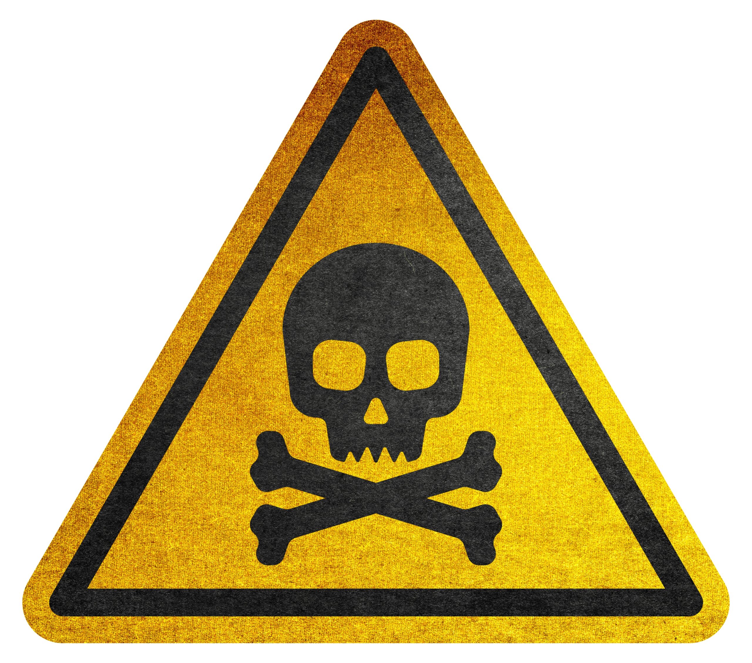Yellow danger sign.