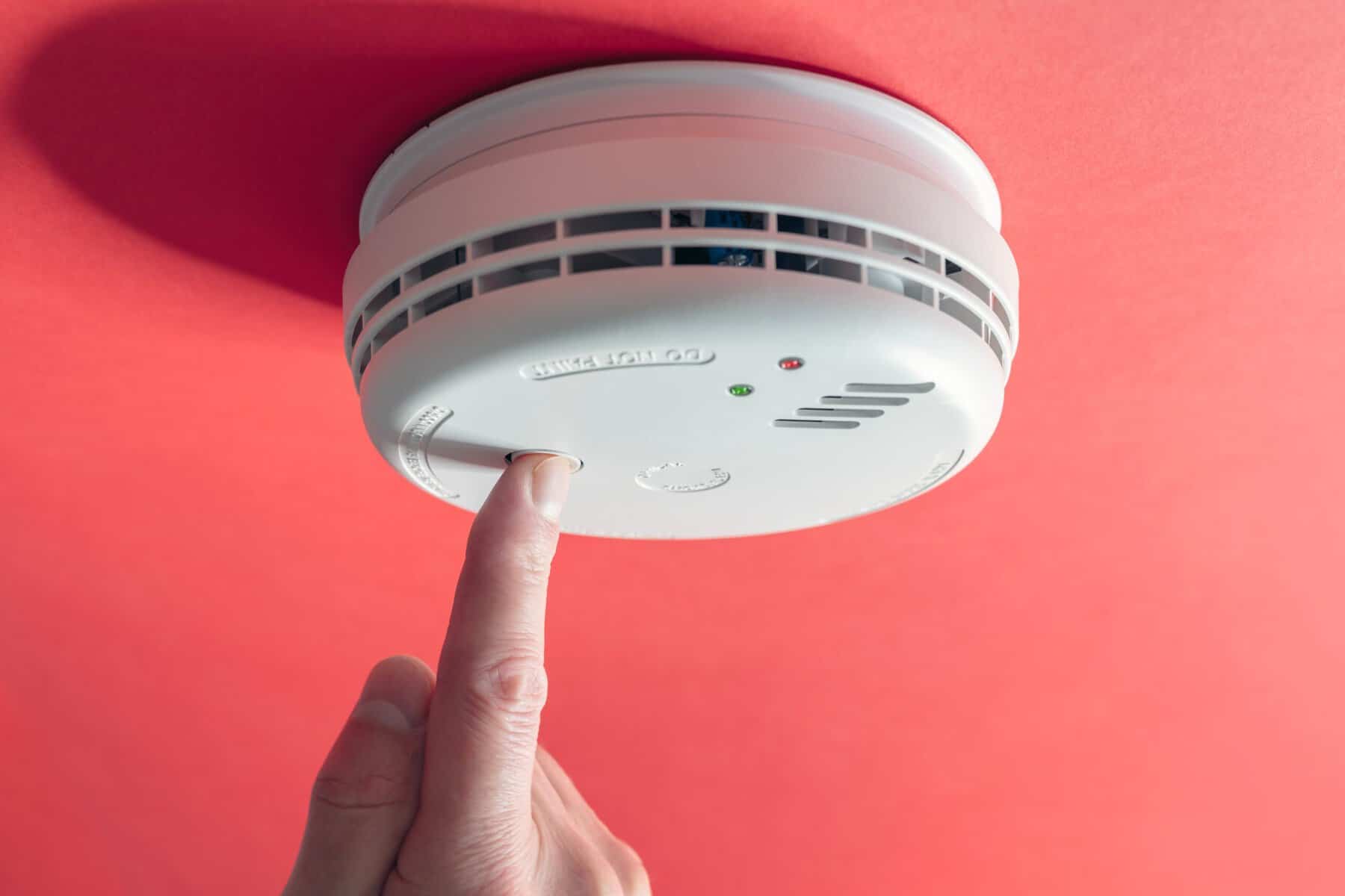 Home smoke detector.