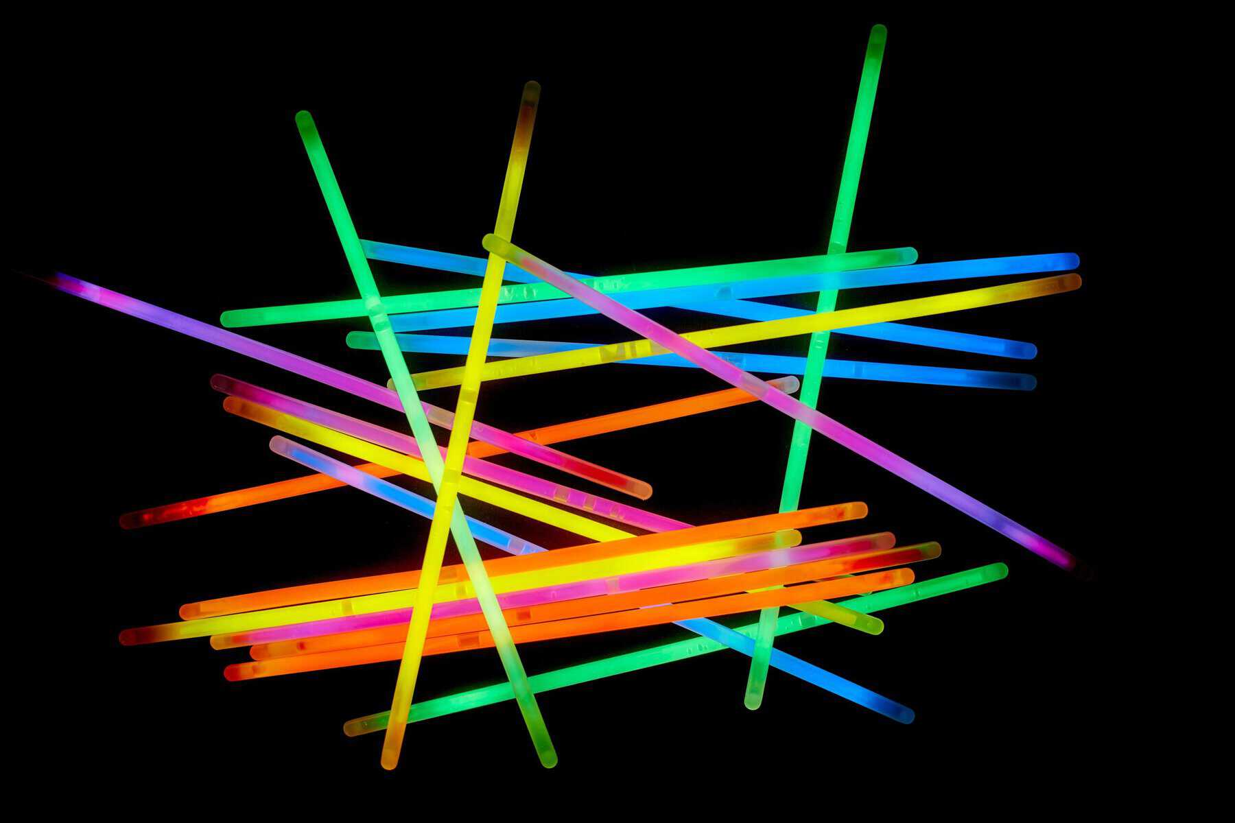 A pile of glowsticks.