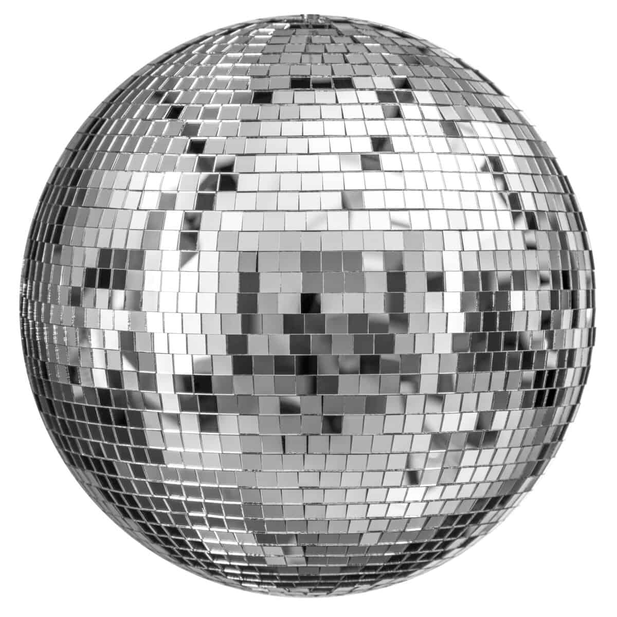 A shiny disco ball.