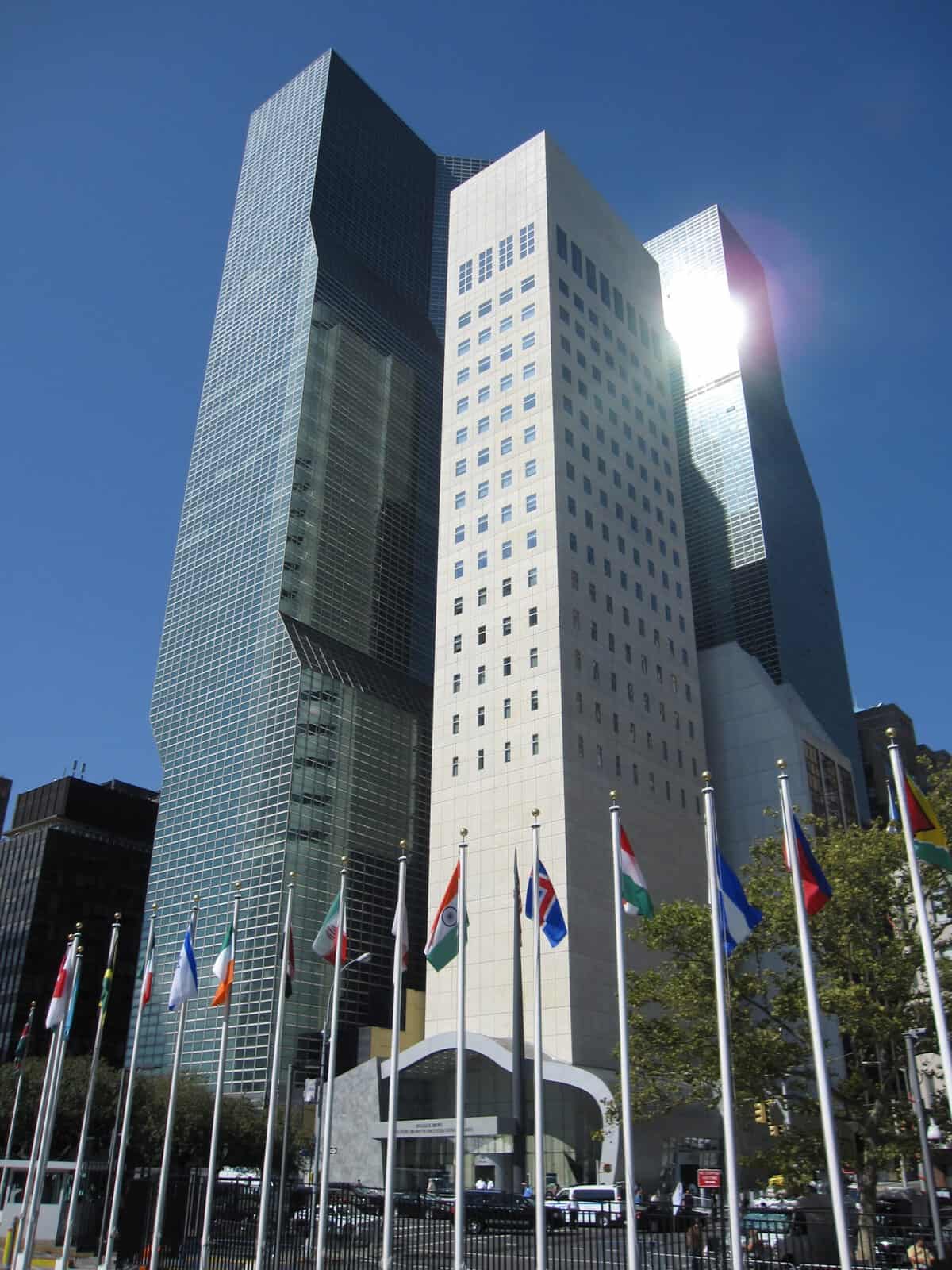 United Nations building in New York.
