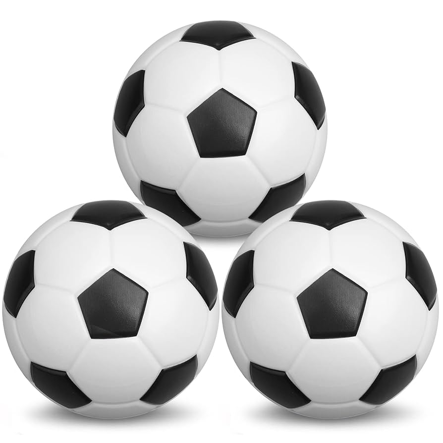 Three soccer balls.