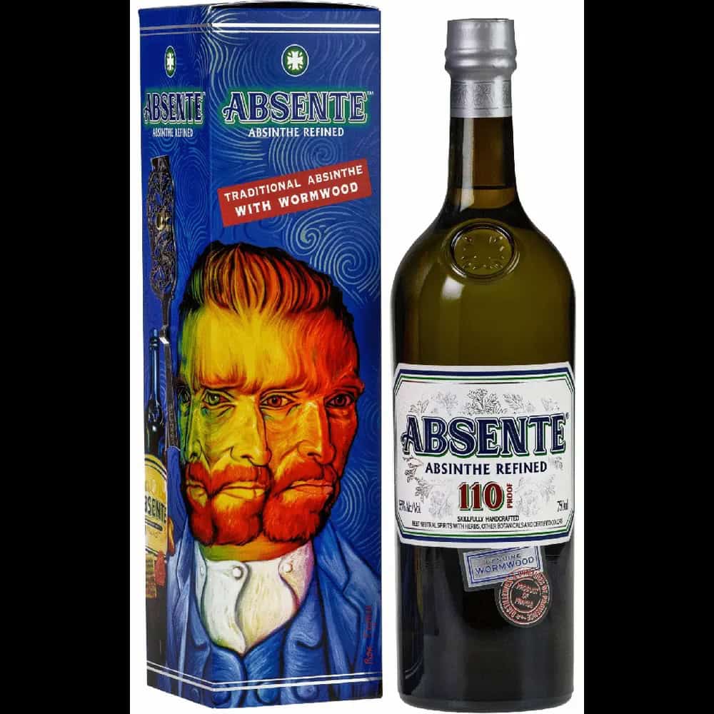 A bottle of Absinthe.