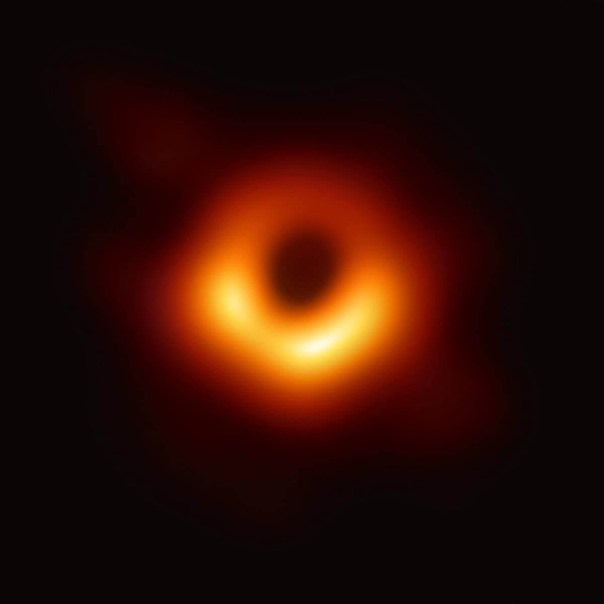 Rendering of a black hole. 