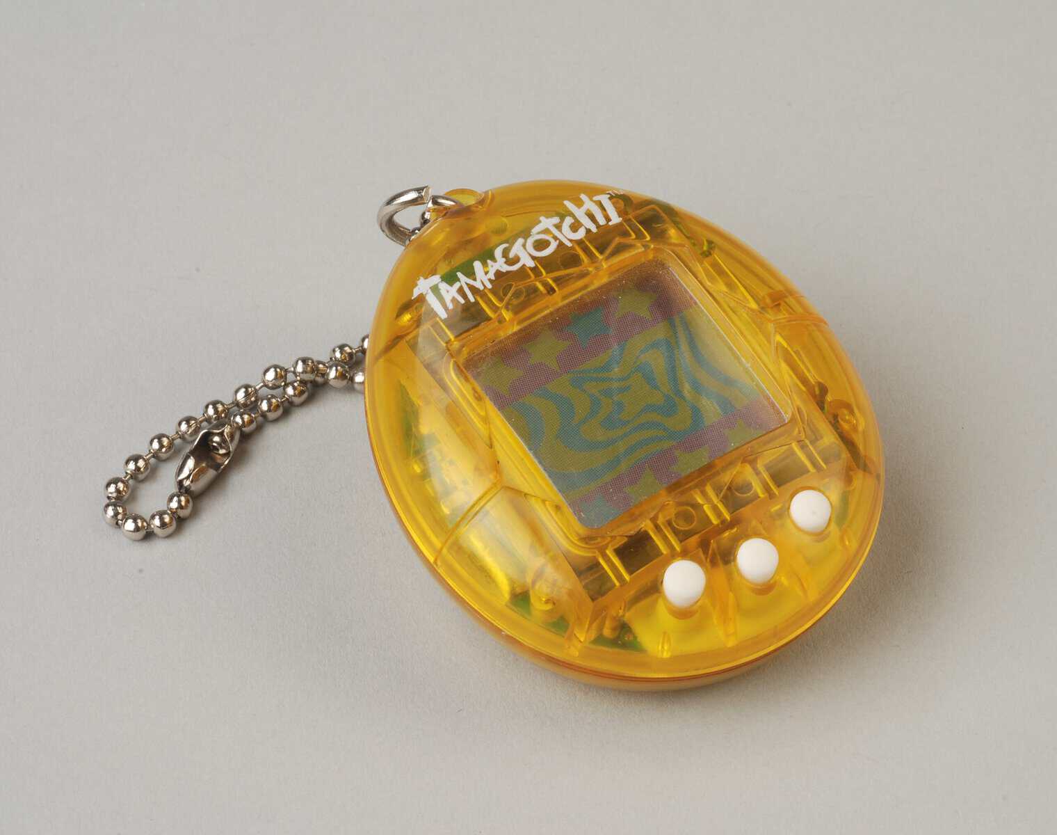 A Tamagotchi digital pet.