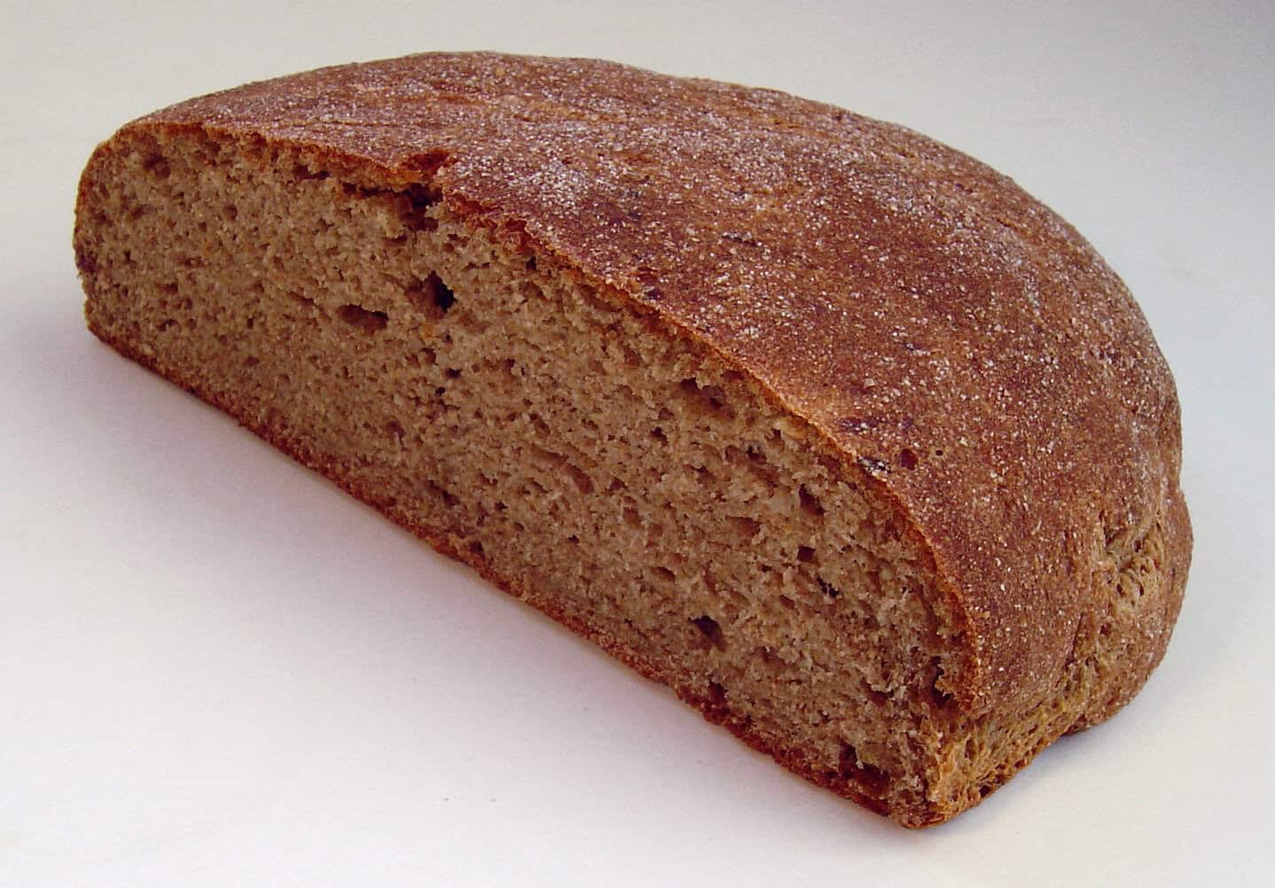 A Homemade loaf of potato bread.