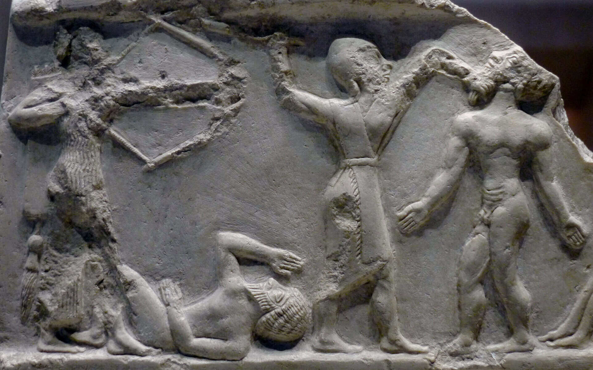 Akkadian Empire carving in stone. 