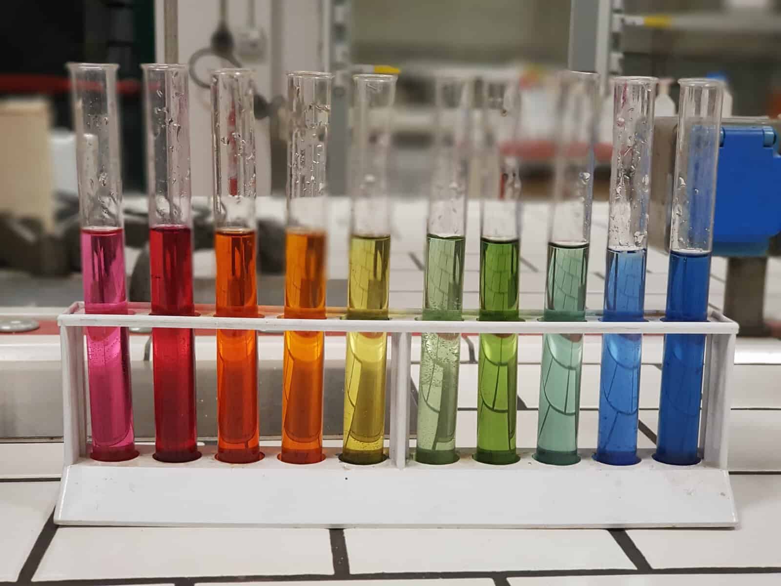 A PH scale.