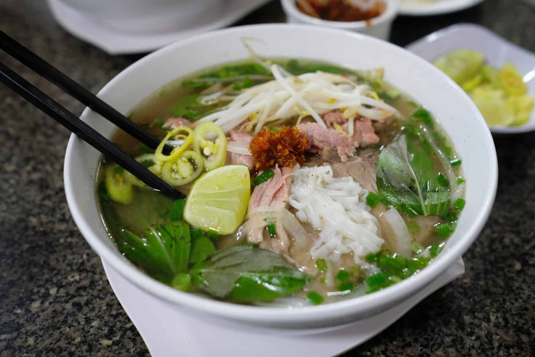 A bowl of Pho. 