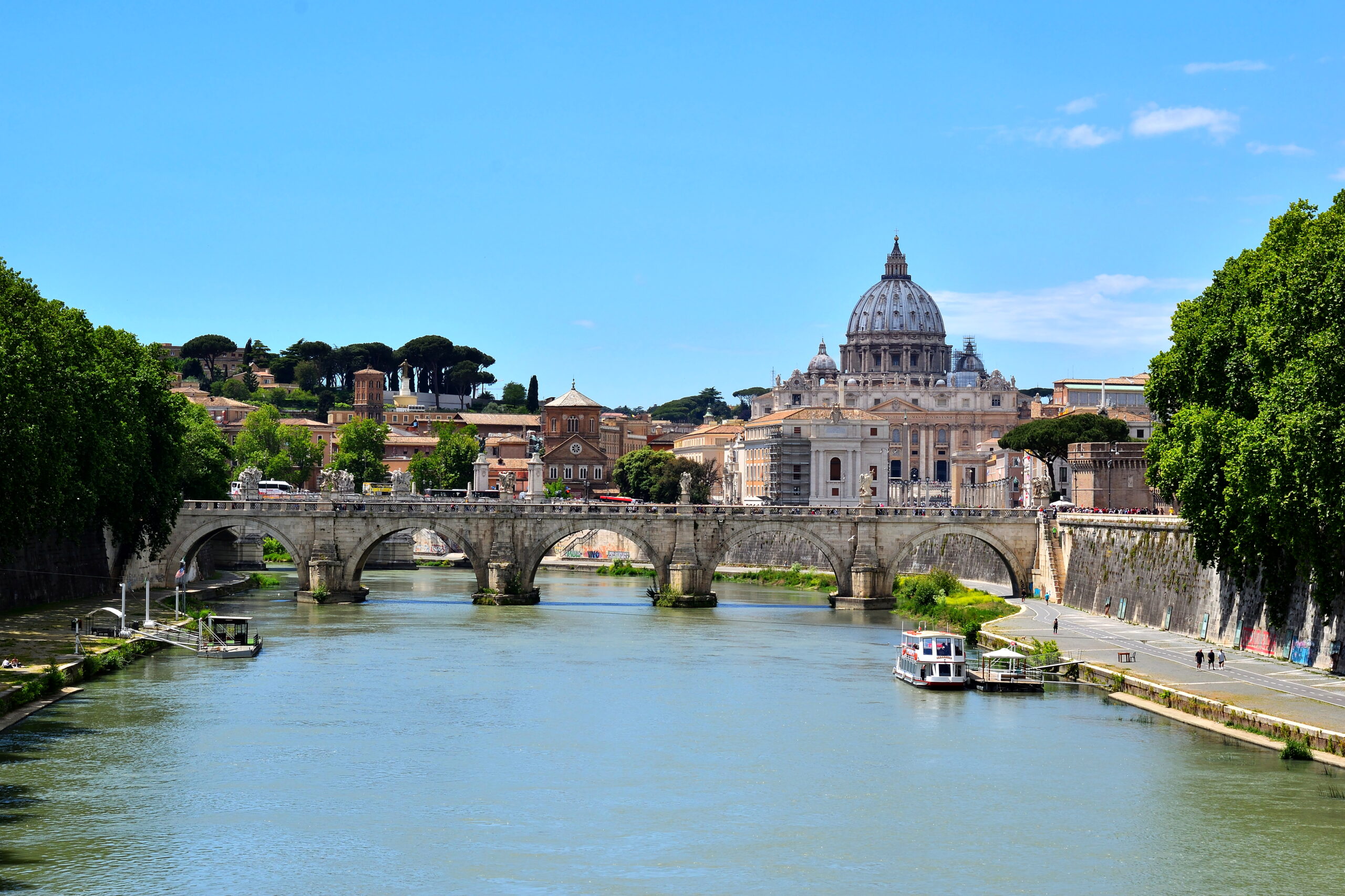 Ponte Sant Angelo in Rome.