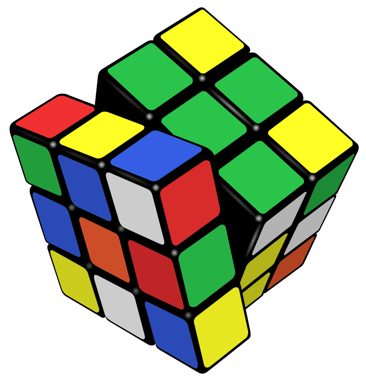 A Rubik’s Cube toy.