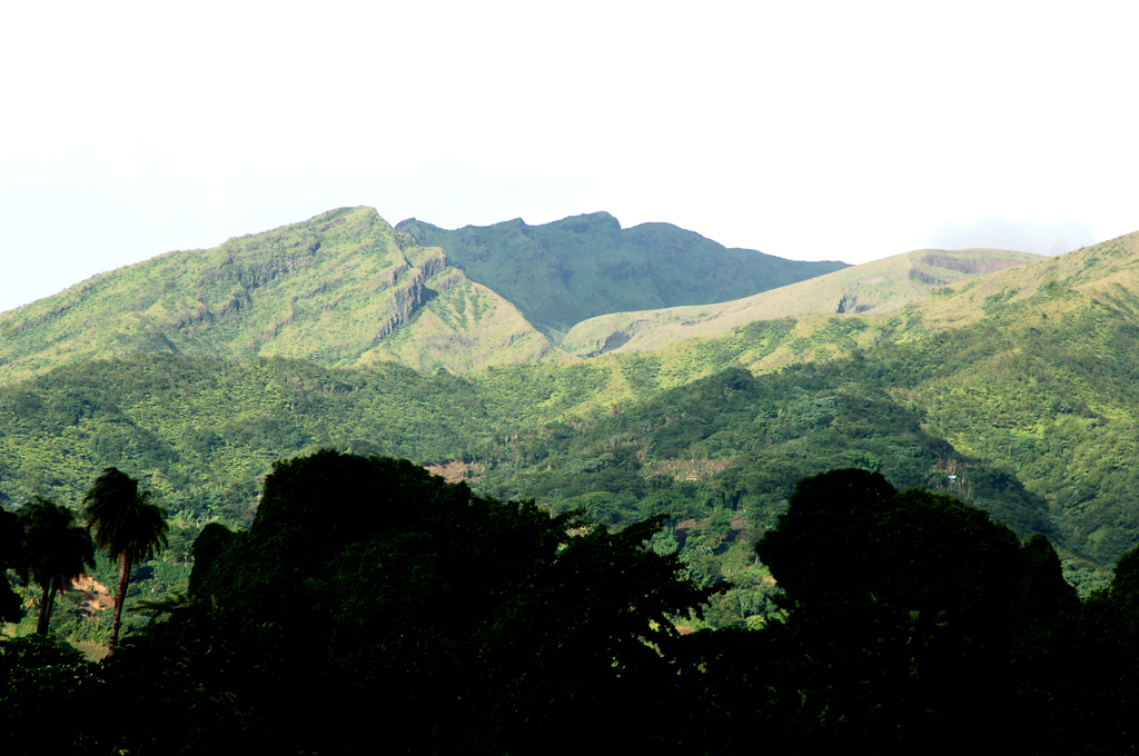 La Soufrière, Saint Vincent volcano.