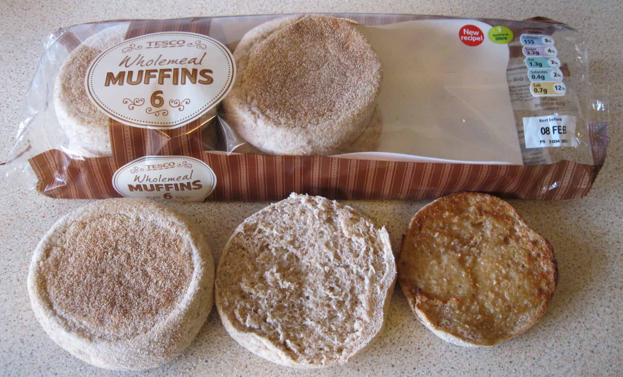 A bag of English muffins. 