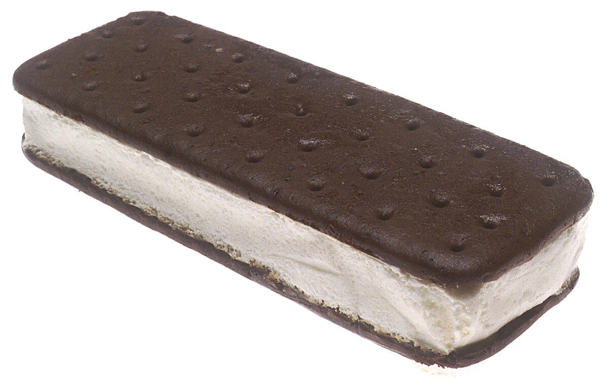 An ice cream sandwich.